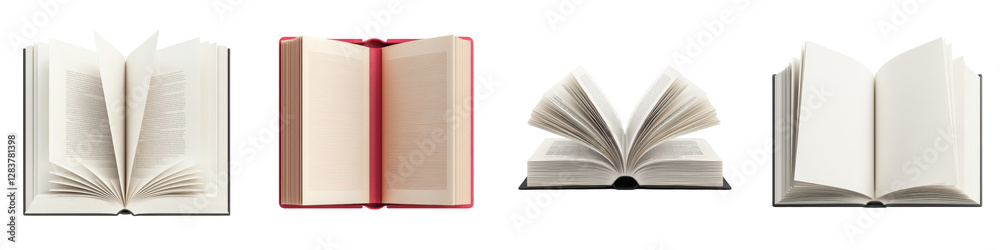 Open book with pages revealing knowledge and information for education study and research purposes Open book with pages revealing knowledge and information for education study and research purposes