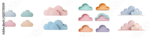 Minimal Pastel Clouds Backgrounds for Calm and Peaceful Aesthetics  Soft dreamy and whimsical cloud in pastel colors create a serene and relaxing atmosphere perfect for home office or digital decor