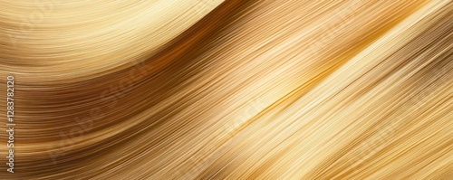 A smooth and flowing gold metal texture creates an exquisite backdrop suitable for various design needs. The rich tones and dynamic lines provide ample space for text or graphics