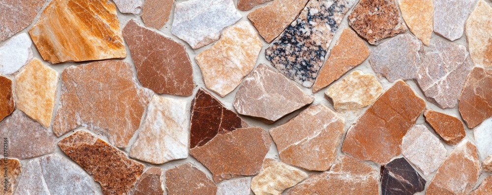 Granite texture background showcases a variety of brown and cream stones arranged in an attractive pattern providing ample copy space for graphic design needs. Ideal for backgrounds and overlays Granite texture background showcases a variety of brown and cream stones arranged in an attractive pattern providing ample copy space for graphic design needs. Ideal for backgrounds and overlays