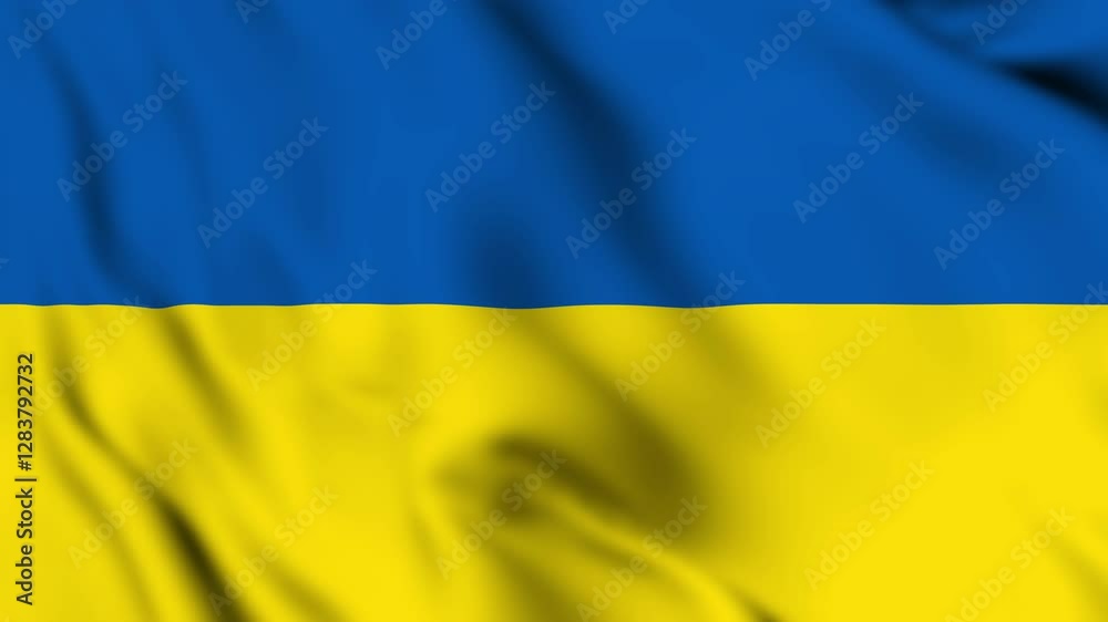 Motion graphic of Ukraine national flag waving. High quality 4K background for composite and presentation. Motion graphic of Ukraine national flag waving. High quality 4K background for composite and presentation.