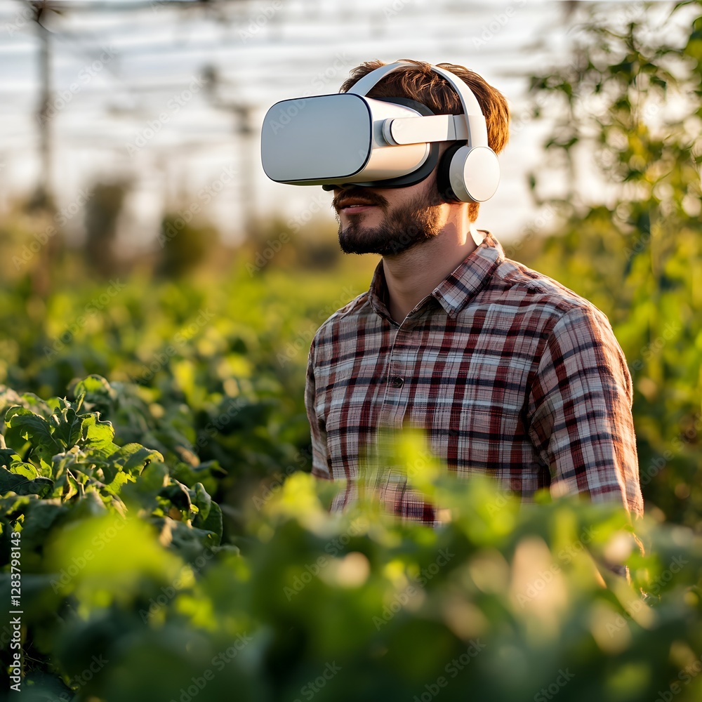 Fototapeta premium man in the garden