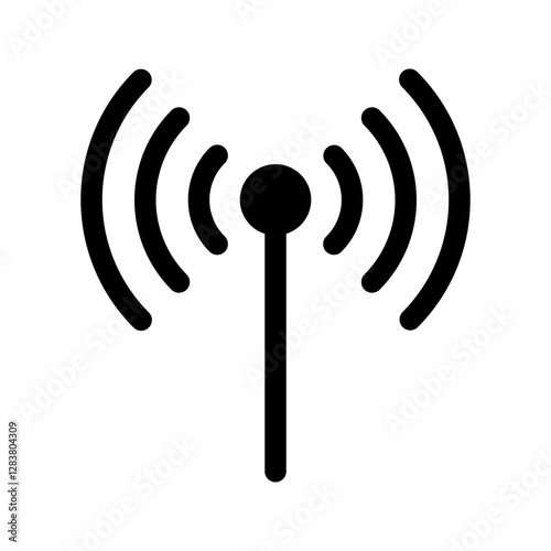 antenna icon color editable on white background