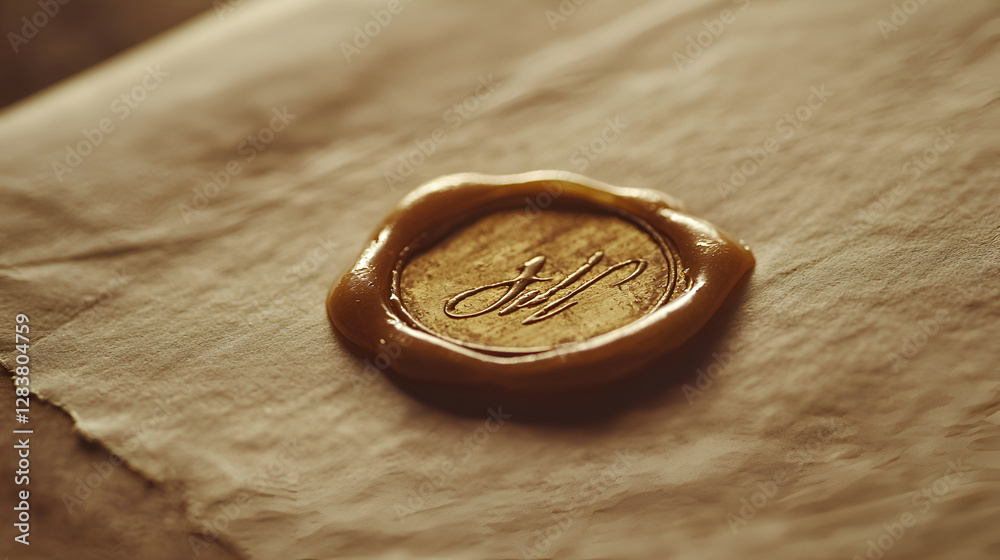 An elegant wax seal imprints a delicate monogram onto parchment, hinting at secrets and sealed promises. An elegant wax seal imprints a delicate monogram onto parchment, hinting at secrets and sealed promises.