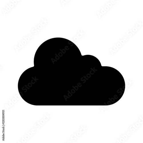 cloud icon color editable on white background