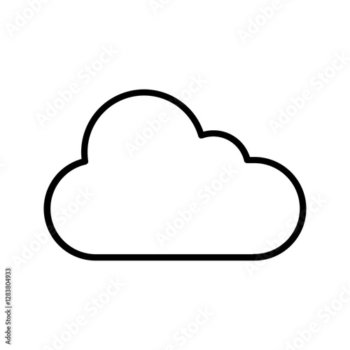 cloud icon color editable on white background