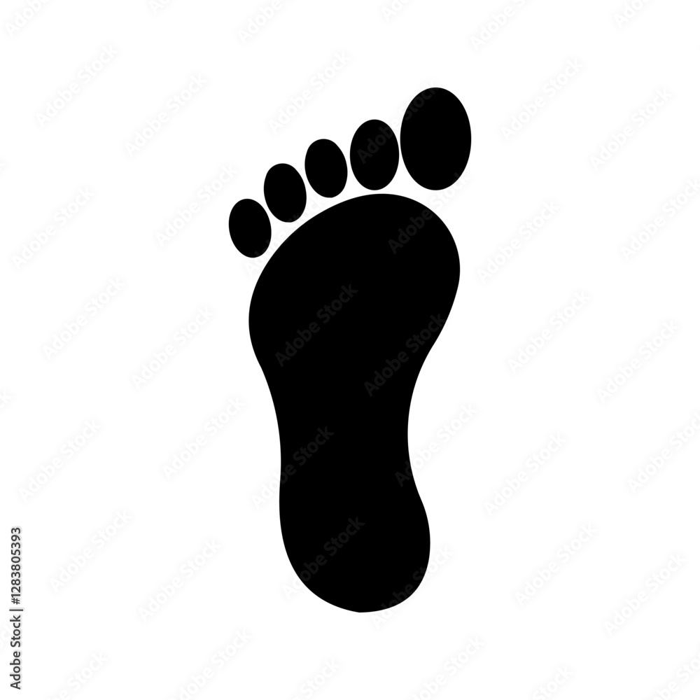 human footprints icon color editable human footprints icon color editable