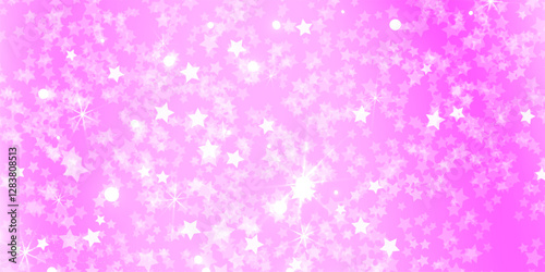 Abstract colorful pink rainbow background. Vector editable smooth banner template.