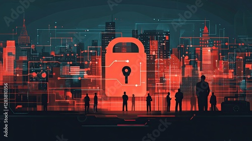 Illustration of endpoint security, highlighting advanced cyber defense mechanisms, secure networks, and the importance of cybersecurity in protecting data from potential cyber threats and breaches.