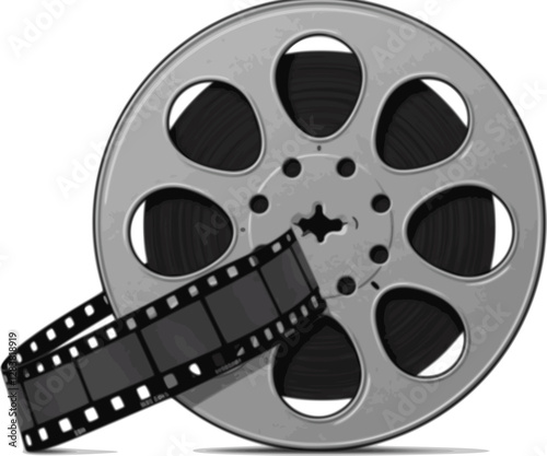 film strip reel illustration hand drawn isolated vector
