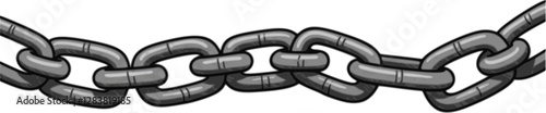 chain illustration hand drawn isolated vector
