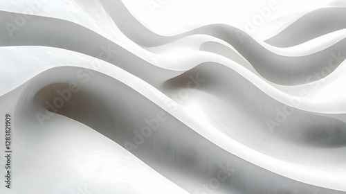 Elegant blue silk fabric with smooth satin texture and luxurious wave patterns