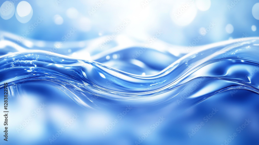 Abstract background with smooth shiny blue waves Abstract background with smooth shiny blue waves