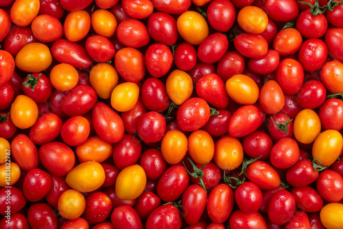 Red ripe tomatoes are fresh and juicy, promising summer simple pleasures