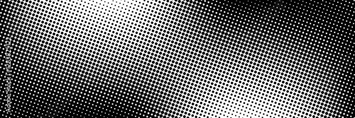 Set of halftone dots gradient pattern texture isolated on white background. Straight dotted spots using halftone circle dot raster texture. Vector blot half tone collection.