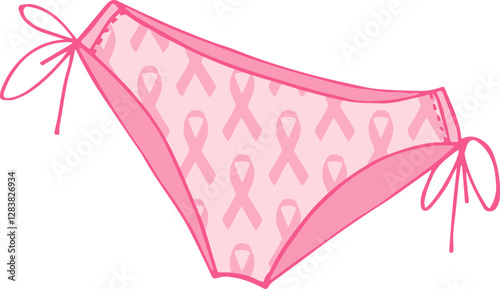 Culotte échancrée avec nœud latéral