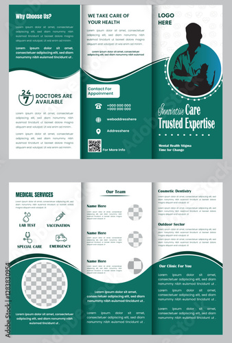 UNIQUE MINIMAL MEDICAL BROCHURE photo