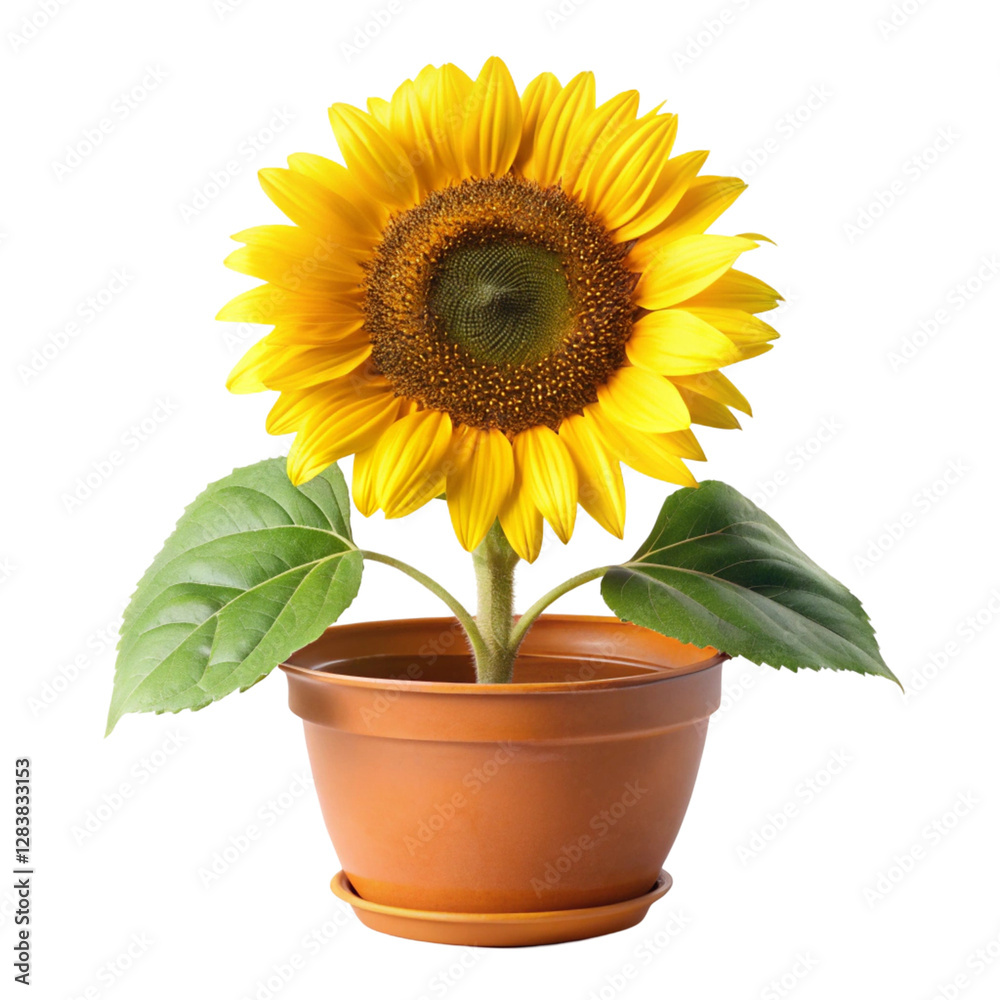 Obraz premium sunflower in a pot