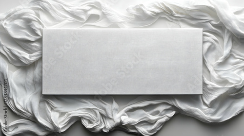 Elegant white satin fabric with smooth ripples and luxurious texture
