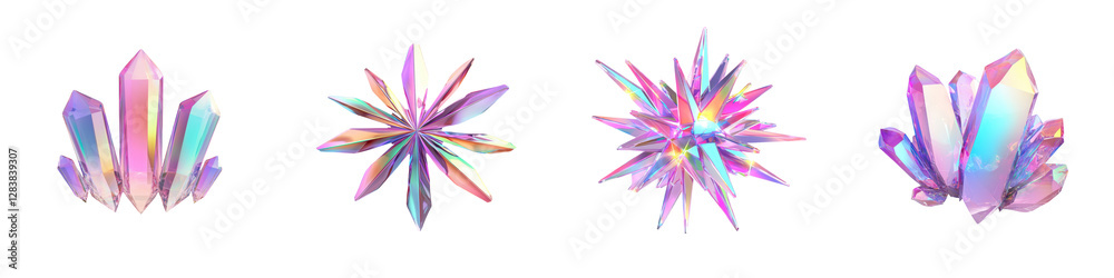 Breathtaking collection of mesmerizing prismatic crystal formations showcasing the natural beauty and intricate geometry of vibrant Breathtaking collection of mesmerizing prismatic crystal formations showcasing the natural beauty and intricate geometry of vibrant