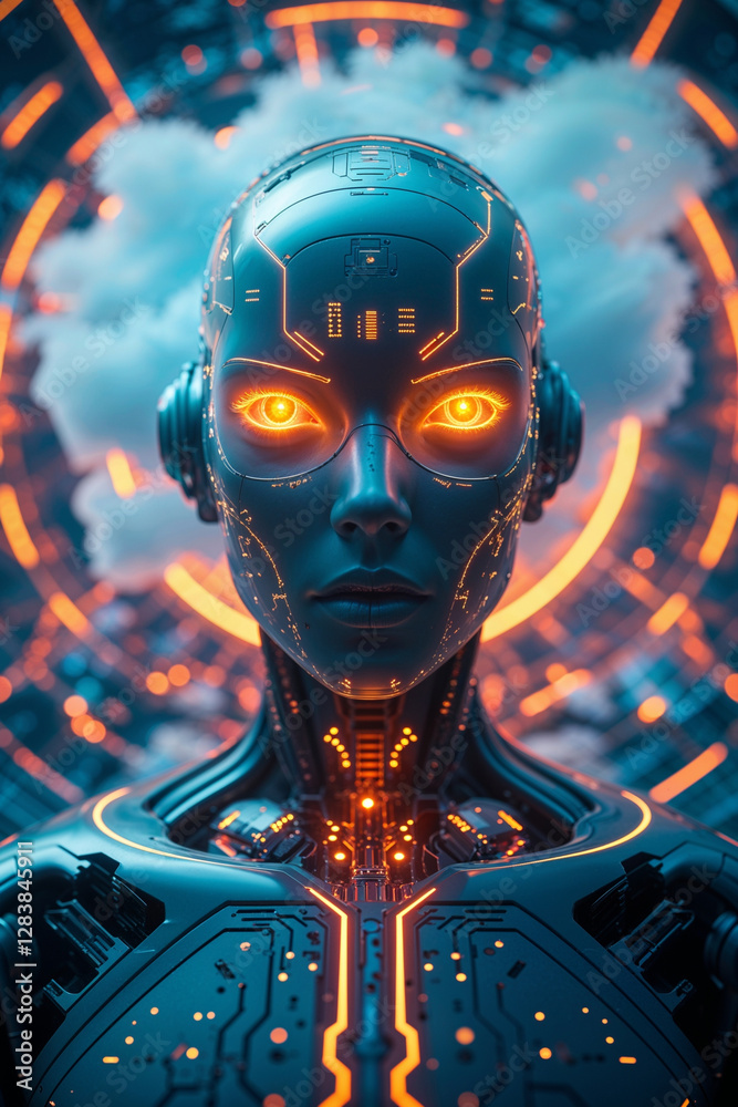 Futuristic AI Cyber Security Vision Futuristic AI Cyber Security Vision