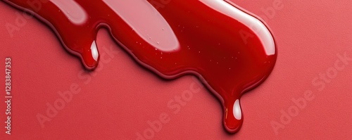 Vibrant red paint splashes creating an artistic background, showcasing fluid motion and texture, ideal for creative projects and design, paint splash concept