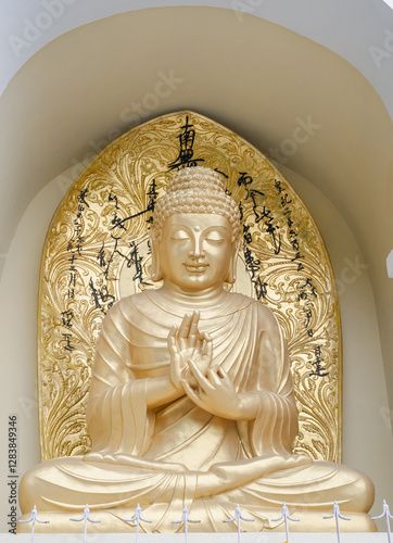 Golden buddha statue Darjeeling, India