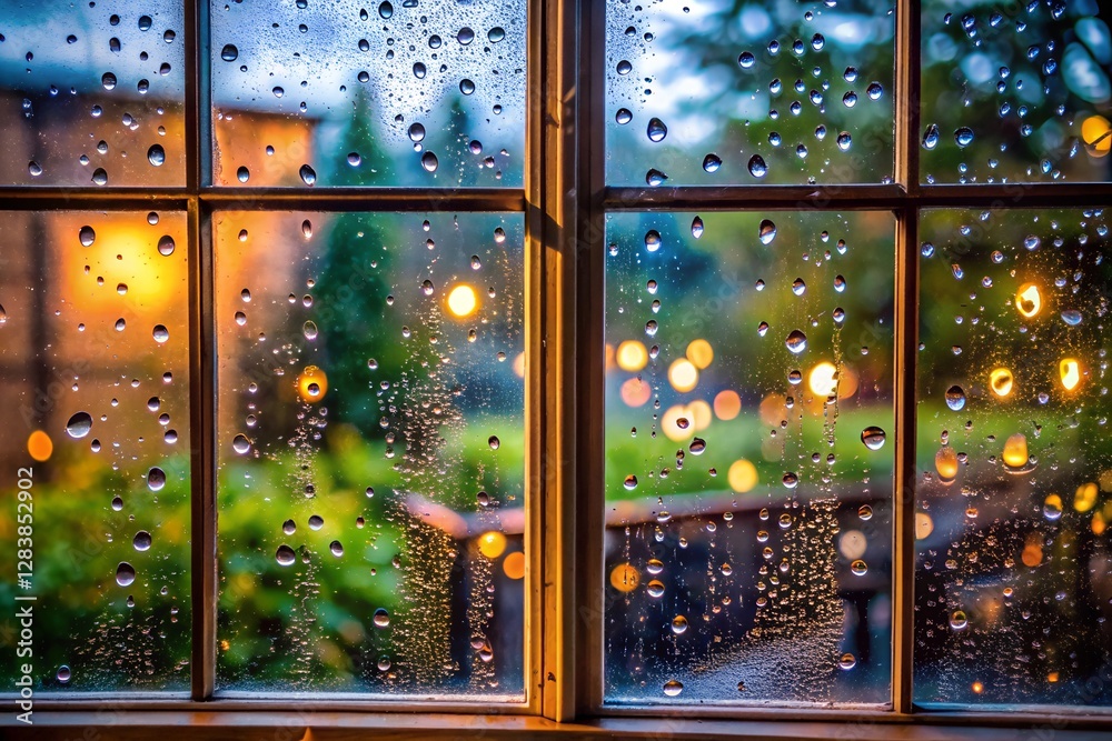 Naklejka premium rain on the window