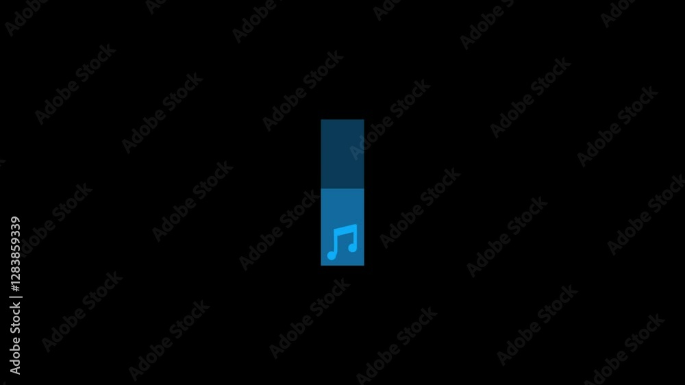 Volume Slider control Animation on Black background, Volume Slider control Animation on Black background,