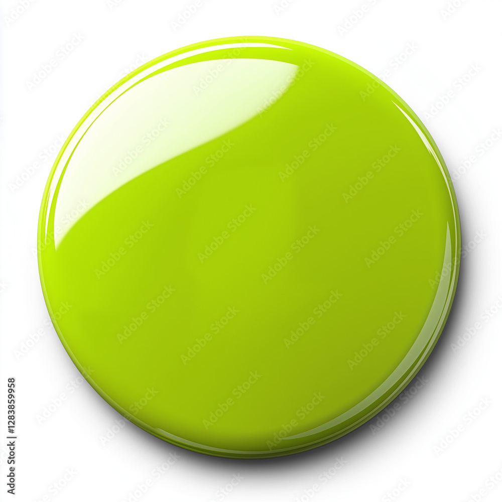 green glossy button green glossy button