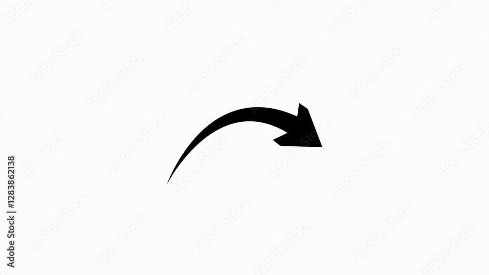 Animated Hand Drawn Doodle Arrows. Arrow sketch handmade doodle swipe up symbol sign isolated. Arrows animation on transparent background, Set of animated arrows Arrow animation, 4k video.