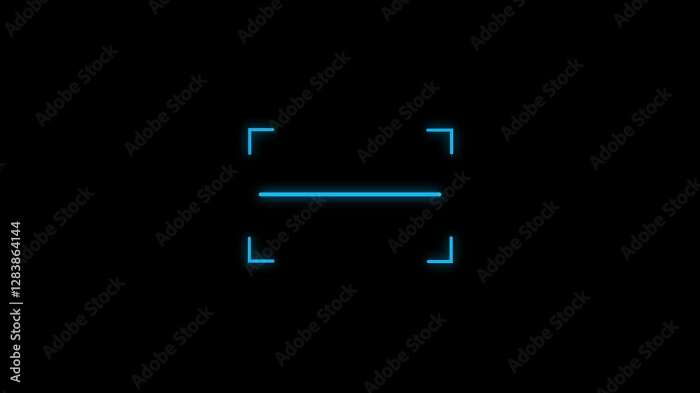 Scanning the QR code icon animation,
