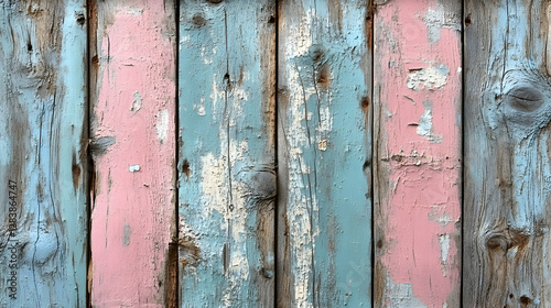 Aged wooden wall with a rustic door and weathered board
