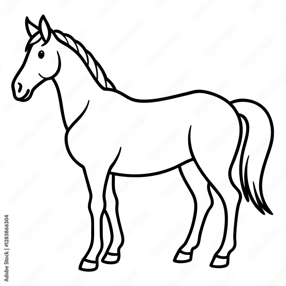 Graceful Horse Vector Art Graceful Horse Vector Art