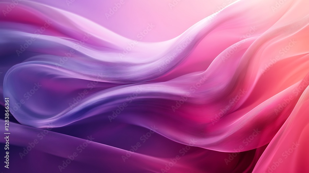 The vibrant abstract image features flowing layers of fabric The vibrant abstract image features flowing layers of fabric