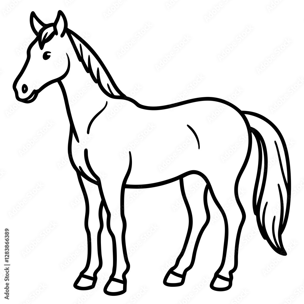 Graceful Horse Vector Art Graceful Horse Vector Art