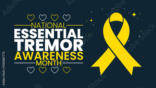 National Essential Tremor Awareness Month Banner, Neurological Health and Support