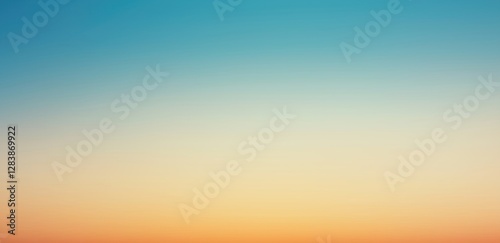 Soft pastel gradient with warm sunlight hues blending into blue sky