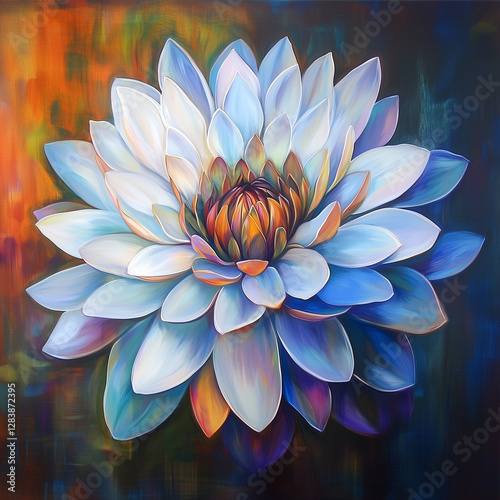 flower made of watercolour.
