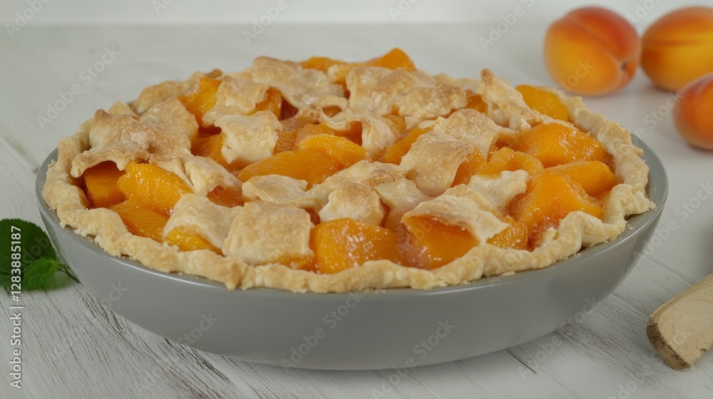 A mouthwatering peach pie with a flaky crust, perfect for a special occasion or a cozy evening. Enjoy this homemade peach pie with juicy peaches and a golden brown crust. A mouthwatering peach pie with a flaky crust, perfect for a special occasion or a cozy evening. Enjoy this homemade peach pie with juicy peaches and a golden brown crust.