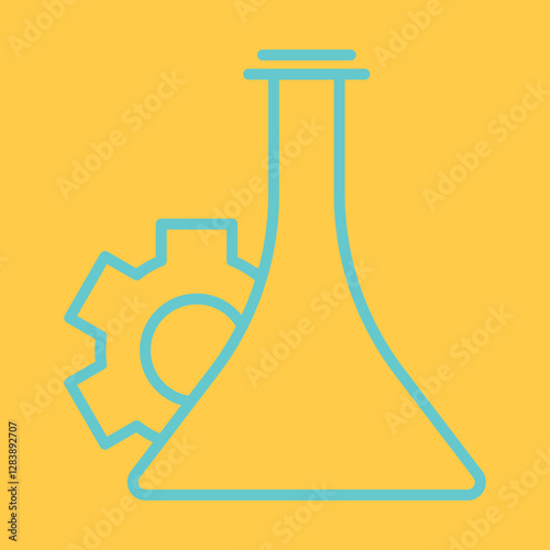 Biotechnology Laboratory Icon Design