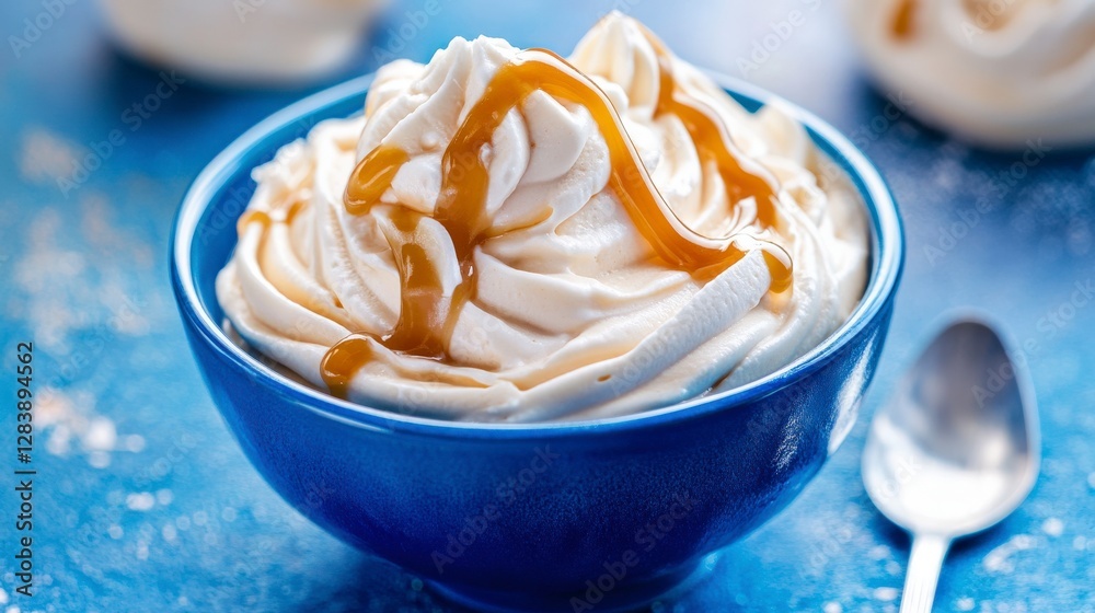 Scrumptious Whipped Cream with Caramel Drizzle: A Sweet Delight Scrumptious Whipped Cream with Caramel Drizzle: A Sweet Delight