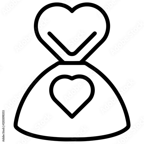 Sadaqah Donation Icon – Voluntary Charity Symbol Vector