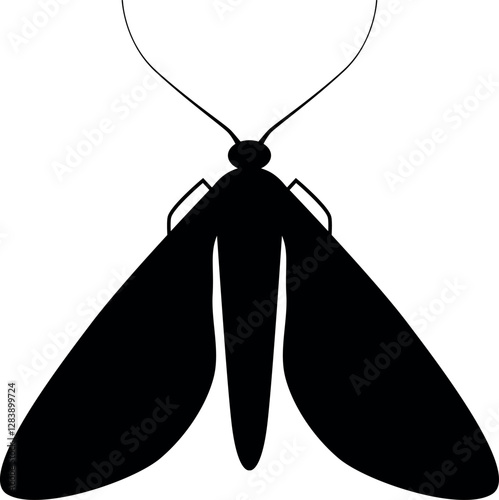  Moth Stylized Black and White or Pest Control Concepts  icon