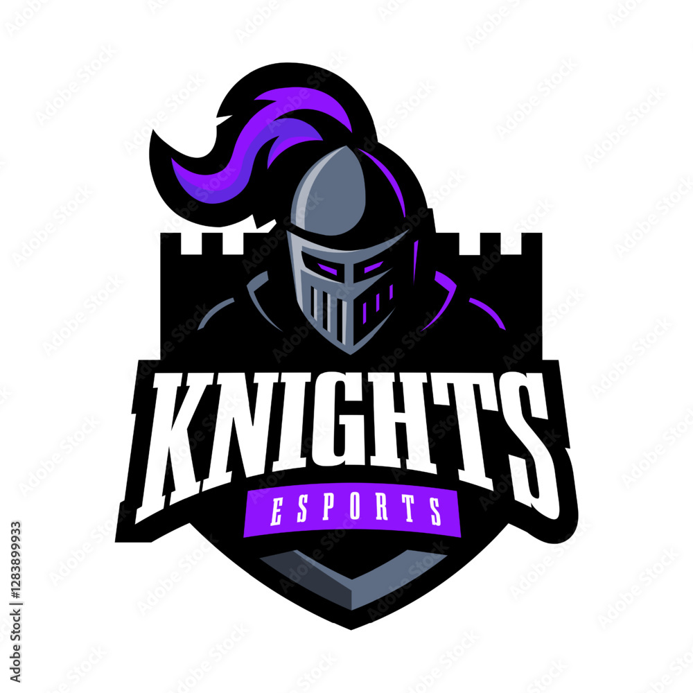 Fototapeta premium knight esports logo