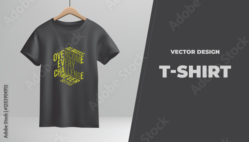 ALWAYS OVERCOME EVERY CHALLENGE NEVER SETTLE T-shirt creative design using adobe illustrator and your best choice.