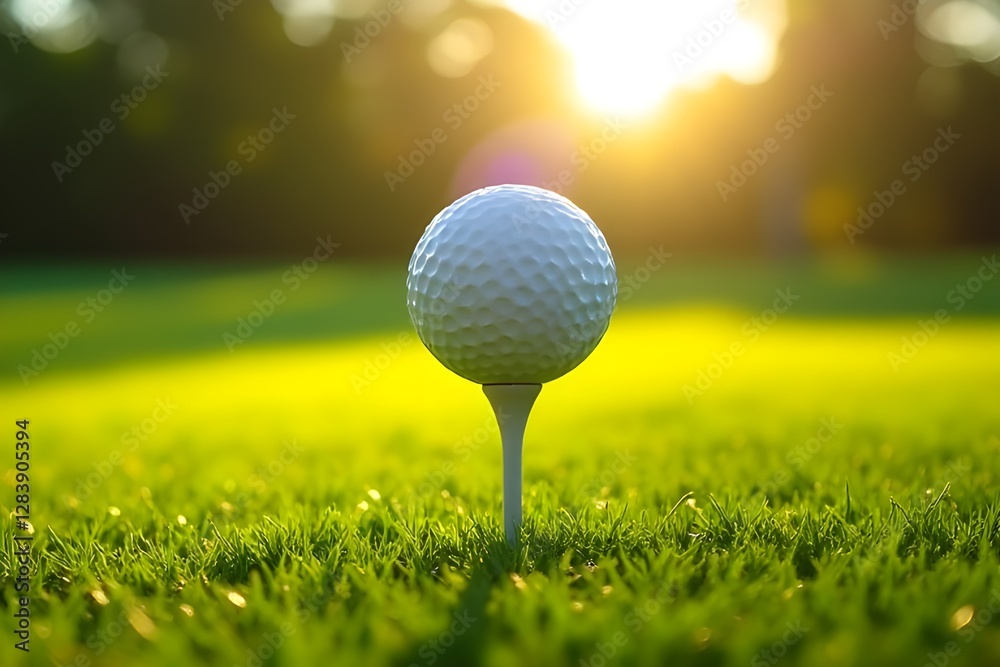 golf ball on green grass golf ball on green grass