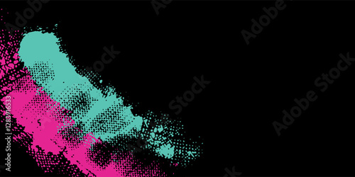 Abstract sporty lines pink blue green grunge car sticker wrap banner. vector