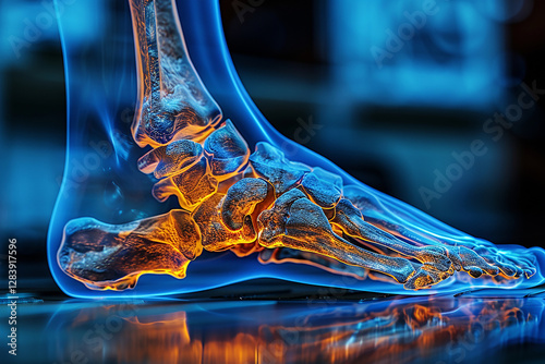  X-ray image of a human foot
