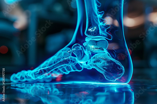  X-ray image of a human foot